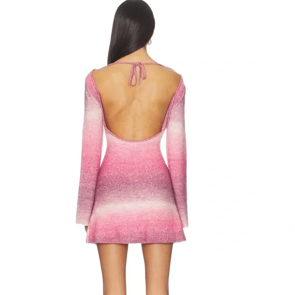 NWOT Lovers and Friends Julie Ombre Sequin Mini Dress in Pink Ombre - Picture 4 of 9